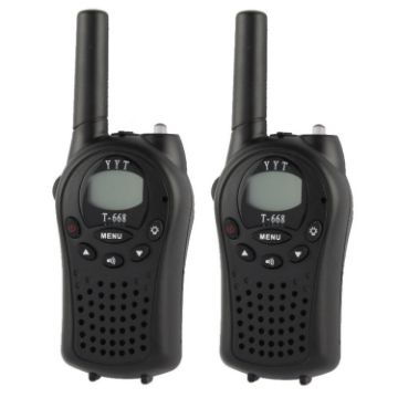 Picture of 2 PCS T-668 400-470MHz 1.0 inch LCD 8/20/22CHS Walkie Talkie Set