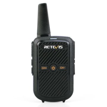 Picture of RETEVIS RT15 400-470MHz 16CHS Mini Two Way Radio Walkie Talkie, EU Plug (Black)