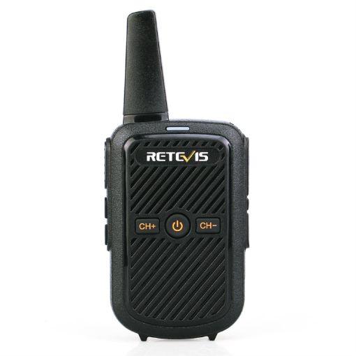 RETEVIS RT15 Mini Two Way Radio Walkie Talkie, EU Plug, Black - 1