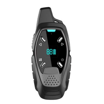 Grey LED Display USB Charging Mini Walkie Talkie - 1