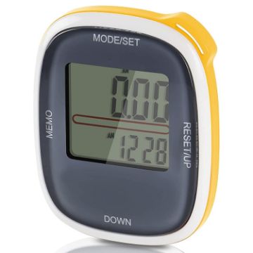 Picture of 3D All Dimensional Multifunction Digital Electronic Pedometer Step Counter (Yellow)