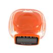 Picture of 3D Heart Style Crystal Cover Digital Pedometer, Step Counter/Distance Travelled/Calorie Calculator (Orange)