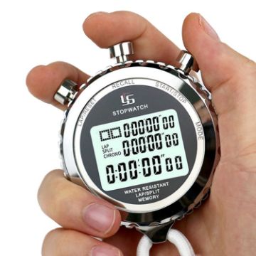 Picture of YS Metal Stopwatch 3 Rows Display Running Training Electronic Timers, Style: YS-5100 100 Memories