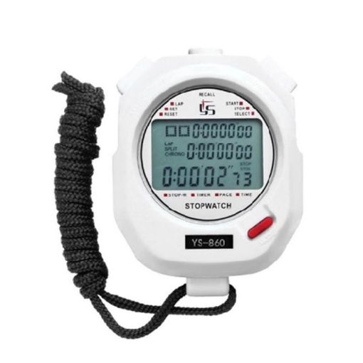 YS Electronic Stopwatch Timer Training Running Watch White - 1