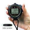 YS Stopwatch Timer Training Fitness Competition Stopwatch, Black - 7