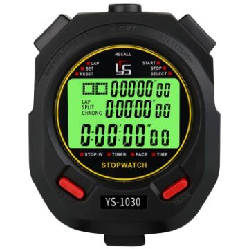 Picture of YS 3 Rows Display Luminous Stopwatch Timer Training Referee Stopwatch, Style: YS-1030 30 Memories