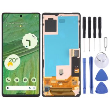 AMOLED LCD Screen For Google Pixel 7 Full Assembly (Black) - 1