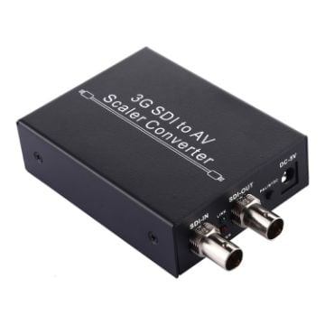 Picture of NF-F001 3G SDI to AV + SDI Scaler Converter, Allow SD-SDI/HD-SDI/3G-SDI Shown on HDTV