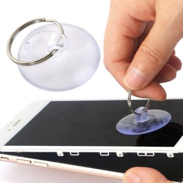 Picture of Suction Cup with Metal Key Ring for Cell Phone LCD Screen Removal Opening Repair Tools