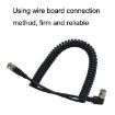 Picture of BNC Male Straight Head To Elbow Head Coaxial Spring Cable Video Cable Audio Signal Source Wire (2m)