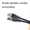 Picture of BNC Male Straight Head To Elbow Head Coaxial Spring Cable Video Cable Audio Signal Source Wire (2m)