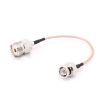 UHF SO239 Female to BNC Male RG316 Cable - 15cm Length - 1