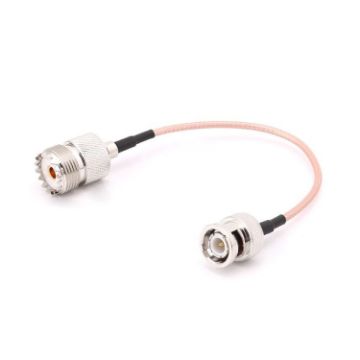 Picture of UHF SO239 Female To BNC Male RG316 Connecting Cable, Length: 15cm