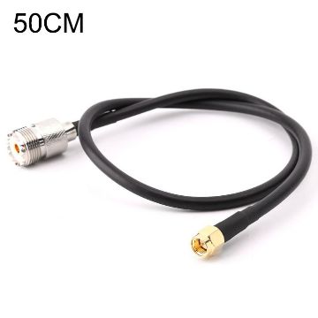 Picture of RG58 UHF Female to SMA Male Connecting Cable, Length: 50cm