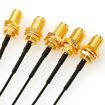 5 PCS RG178 Ufl/IPX/IPEX to SMA Female Adapter Cable, 10cm - 4
