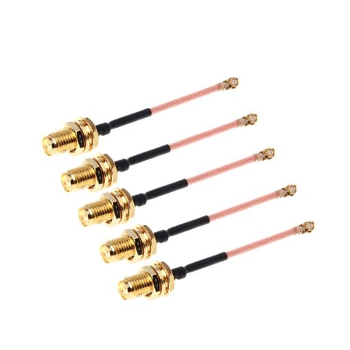 5 PCS RG178 Ufl/IPX/IPEX to SMA Female Adapter Cable, 5cm - 1