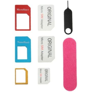 Picture of SIM Card Adapter Set + Tray Holder Eject Pin Tool for iPhone 5/5S, 4/4S, 3GS/3G