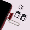 Picture of 4 in 1 Nano SIM to Micro SIM Card Kit for iPhone 5/4S with Eject Pin Tool (Black)