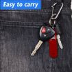 Red Sim Card Tray Eject Tool Keychain with Silicone Case - 6