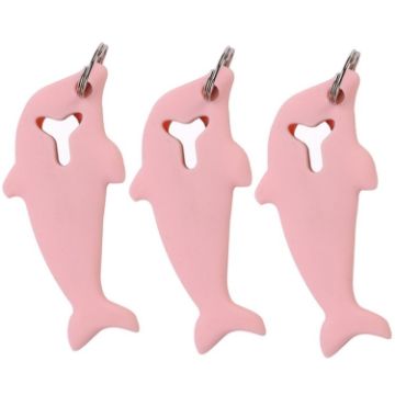 Picture of 3pcs 2 in 1 Phone Tablet Card Removal Needle Dolphin Shape Card Opening Needle Cover (Pink)