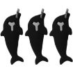 Picture of 3pcs 2 in 1 Phone Tablet Card Removal Needle Dolphin Shape Card Opening Needle Cover (Black)
