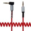 3.5mm Male to Male Audio AUX Cable, 1.5m Length, Red - 3