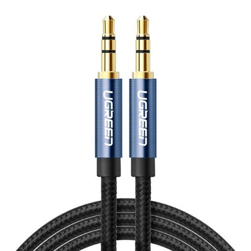 Ugreen AV112 Audio Cable 3.5mm Speaker Line Aux Cable, 1.5m Blue - 1