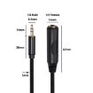 6.35mm Female to 3.5mm Male Audio Adapter Cable, 1.5m Length - 6
