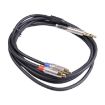 6.35mm Male to Dual RCA Male Audio Cable, 1.8m Length - 2