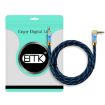 EMK 90-Degree Car 3.5mm Audio Cable Extension Cable - Blue - 5