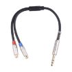 6.35mm Male to Dual RCA Female Audio Cable, 30cm Length - 2