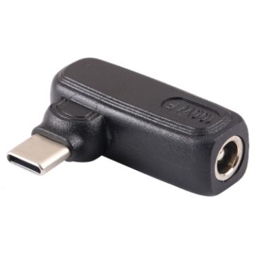 Picture of 100W 6.0x1.4mm Female to USB-C/Type-C Male Plug Laptop Adapter Connector