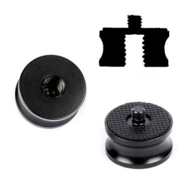 Picture of 3 PCS 3/8 inch Female to 1/4 inch Male Screw Aluminum Alloy Adapter