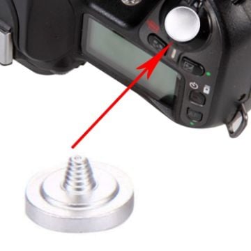 Picture of Universal Metal Camera Shutter Release Button, Diameter: 11mm, Thickness: 2mm (Silver)