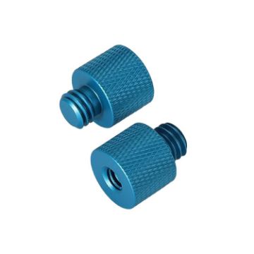 Picture of 10 PCS Screw Adapter 1/4 Female to 3/8 Male Screw (Blue)