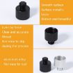 Picture of 4 PCS 5/8 Female to 3/8 Male Adapter Screw (Black)