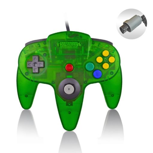 Picture of For Nintendo N64 Wired Game Controller Gamepad (Dark Green)