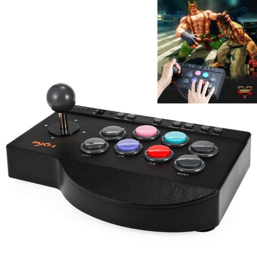 Picture of PXN PXN-0082 Gladiator Street Machine Game Handle Rocker Controller for Nintendo Switch/PC/Android System/PS3/PS4/XboxOne