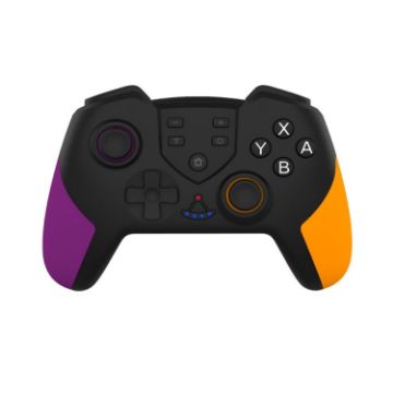 Wireless Bluetooth Game Handle for Nintendo Switch PRO (Purple Yellow) - 1