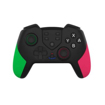 Wireless Bluetooth Game Handle for Nintendo Switch PRO (Pink Green) - 1