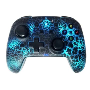 Nintendo Switch Wireless Luminous Handle - Burst Crack Black - 1
