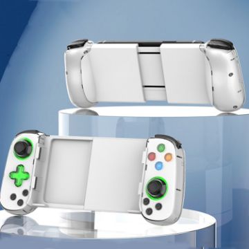 Picture of D7 BT5.0 Retractable Gamepad With Light For PC/Android/IPhone/Win7 10 11/Mac OS/Switch (White)