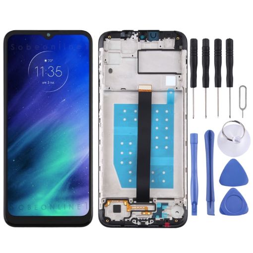 Motorola One Fusion TFT LCD Screen Digitizer Assembly with Frame - 1