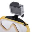 Picture of Water Sports Diving Mask with GoPro Mount for Hero12/11/10/9/8/7/6/5, Insta360 Ace, DJI Osmo Action & More (Yellow)