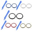 Picture of For Xbox One Elite 5pairs 3D Replacement Ring + Screwdriver Handle Accessories, Colour:Blue Plating