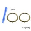 Picture of For Xbox One Elite 5pairs 3D Replacement Ring + Screwdriver Handle Accessories, Colour:Blue Plating