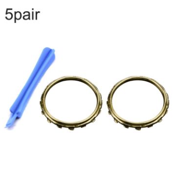 Picture of For Xbox One Elite 5pairs 3D Replacement Ring + Screwdriver Handle Accessories, Colour:Gold Plating