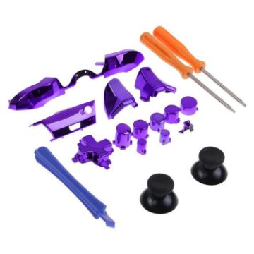 Picture of Full Set Game Controller Handle Small Fittings with Screwdriver for Xbox One ELITE (Purple)