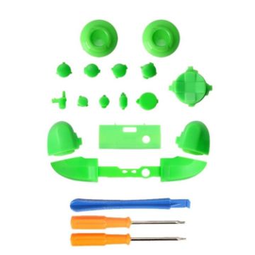 Picture of For Xbox Series X Controller Thumbstick LB RB Bumpers Trigger Buttons With Screwdriver Accessories (Green)