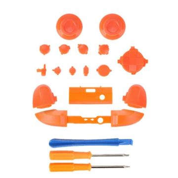 Picture of For Xbox Series X Controller Thumbstick LB RB Bumpers Trigger Buttons With Screwdriver Accessories (Orange)